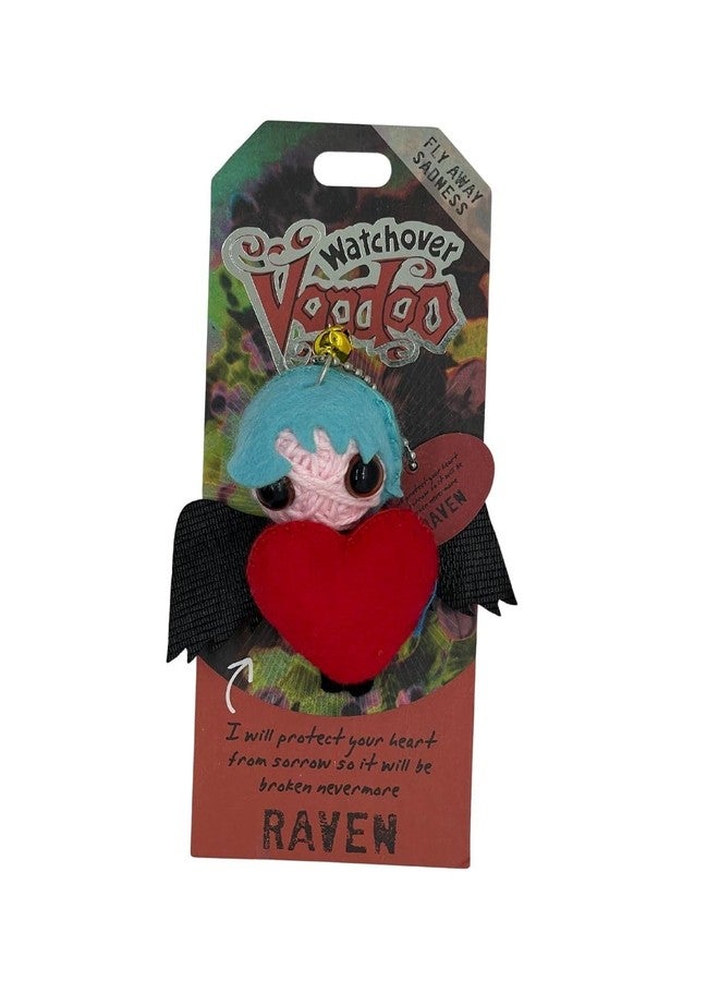 Watchover Voodoo 3-Inch Raven Keychain - Handcrafted Gift to Bring Good Luck and Positivity Everywhere You Go - Image 1